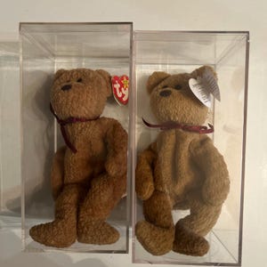 TY Beanie Babies 1993 Curly The Bear Plush - RARE  ERRORS