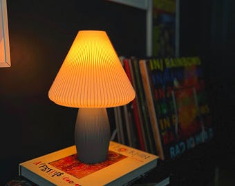Modern Mushroom Table Lamp, Minimal Bedside & Living Room Light
