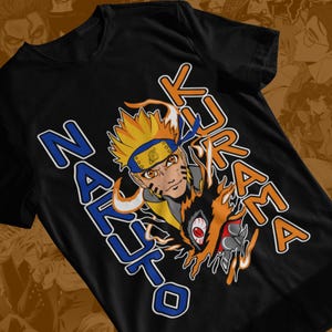 Naruto Black and White T-Shirt, Naruto Graphic Tee Unisex, Shippuden Anime Ninja Shirt, Otaku Manga Tee Gift for Anime Fans Men Women