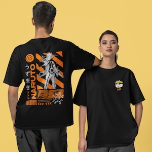 Naruto t shirt black and white ,  Naruto Shippuden Anime T-Shirt for Men and Women, Naruto Manga Shirt for Anime Lovers & Otaku Fans