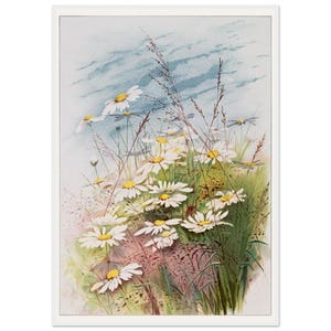 花のバースデーカード（1885年） – ヴィンテージ植物画 – ビクトリア朝の植物イラスト – 高解像度