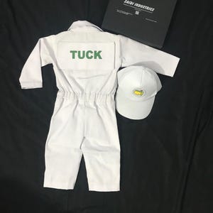 Hole in One Birthday Customized Baby Golf Caddy Girl Boy Coverall Golf Party Suit Bib Master Golf Party Outfit