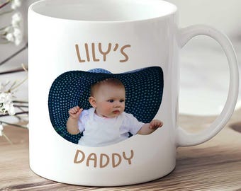 Baby Face Mug, Custom Baby Face Photo Dad Mug,First Fathers Day Gift,, Kids Photo Fathers Day Mug, Personalized Photo Mug For Dad and Mom