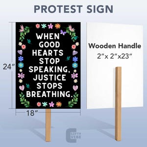 Protect Democracy Protest Poster, Political Activist Poster, Rally Sign, Resist Fascism Poster, No Kings Rally Day Protests Sign, Anti-Trump image 3