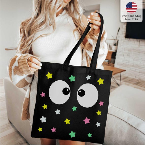 Soot Sprite tote bag, Kawaii Tote Bag, Anime Tote Bag, Bookish Tote Bag, Anime Lover Tote Bag, Book Lover Tote Bag