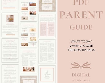 When a Teen Friendship Ends What to Say | Parent Guide | Teen & Young Adult Friendship Breakup Support | Instant PDF Download