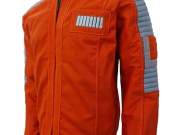 Cassian Andor Rebel Jacket: Orange Star Wars Cosplay Coat