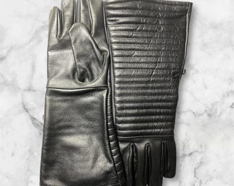 Handmade Darth Vader Leather Gloves | Star Wars Cosplay Costume Accessory