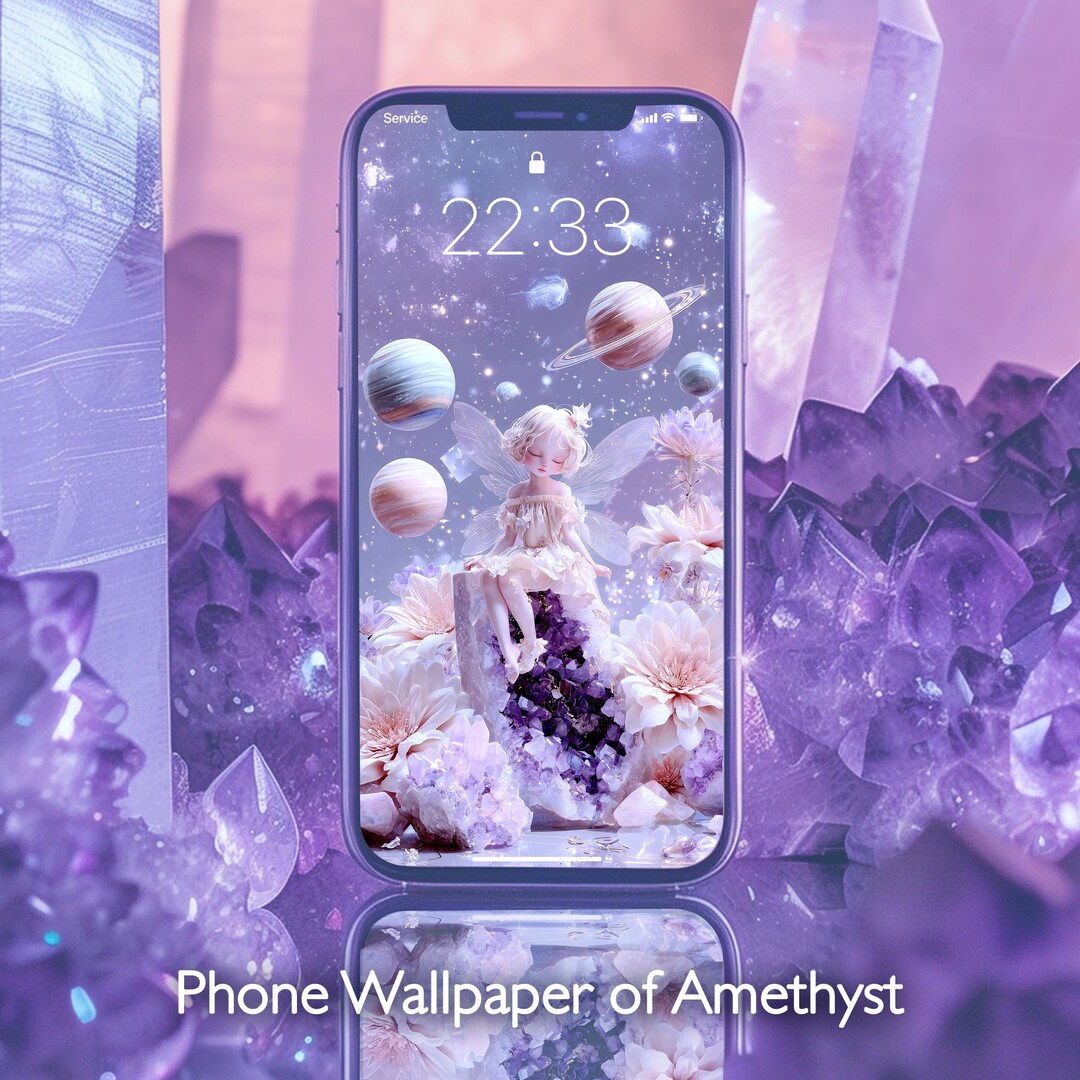 Amethyst Crystal Wallpaper – iPhone & Android Spiritual Phone ...