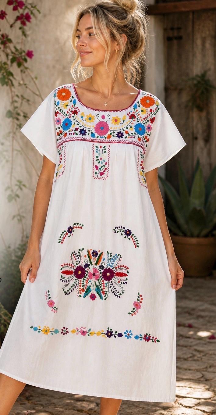 embroidered folk dress Pink Modern Ethiopian Traditional Dress – Handcrafted Tilf Embroidery, –  Habesha Dresses Store main image 0