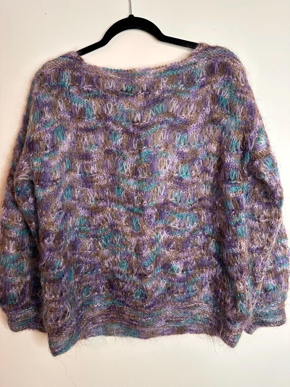 Hand Knit Wool & Mohair Sweater by Heather Designs – Made in Scotland View 6