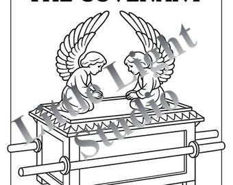 Ark of the Covenant Coloring Sheet | Printable Bible Coloring Page | Sunday School Activity
