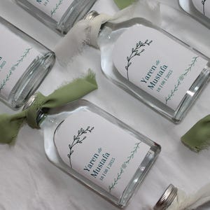 Personalised Kolonya Favours | Turkish Cologne Bottles for Wedding, Henna, Engagement or Baby Shower | Custom Party Gift for Guests