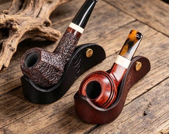 Vintage Fireside 3002 Long Churchwarden Briar Tobacco Pipe | 12”  Collector's Smoking Pipe With 2” Bowl, Long Stem & Bent Mouthpiece