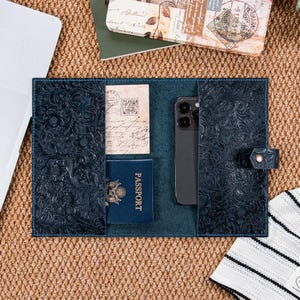 Personalized Leather Notepad Case A5, Custom Travel Planner, Engraved Journal Case, Personalized Diary, Leather Book Cover, Gift for Her