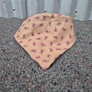 Large flower print dog bandana