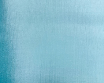 Handmade Uncut Thai Mulberry Silk, Light Blue, Baby Blue, Robin Egg Blue, 1-ply, 1 metre (up to 4m)
