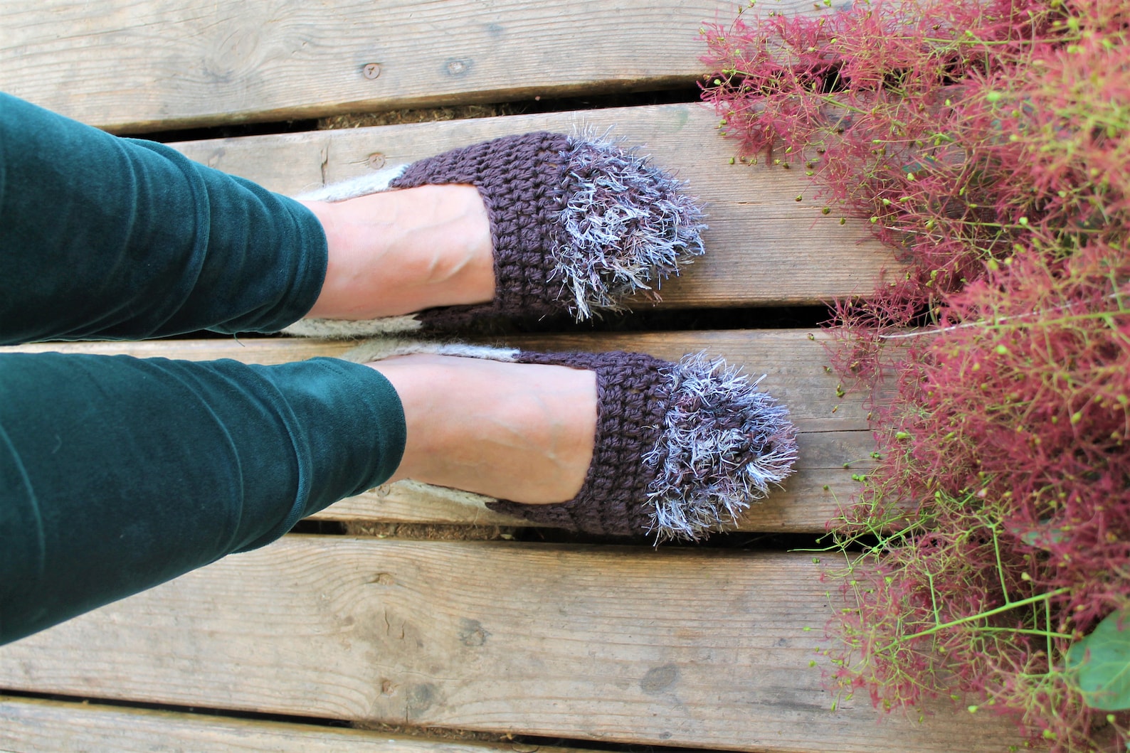 slippers crochet furry woman home shoes gift for her wool ballet flats knitted brown gray furry adult cozy home socks gift for h slippers crochet furry woman home shoes gift for her wool ballet flats knitted brown gray furry adult cozy home socks gift for h