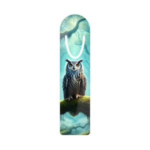 Aluminum Owl Bookmark, Fantasy Metal Page Marker for Book Lovers, Unique Gift for Readers, Literary Accessories, Reading Aid
