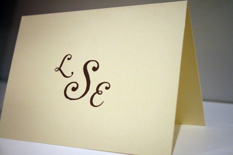 Personalized Stationery CHOOSE your QUANTITY Monogrammed Stationery Set The Pearls