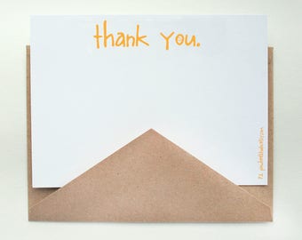 Papelería Sunshine - Un soleado gracias - Conjunto de notas planas y sobres- ELEGIR su cantidad
