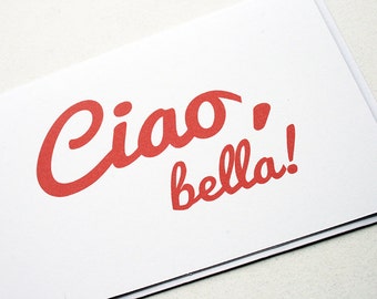 Ciao, bella -- Juego de tarjetas y sobres -- Salutations PS