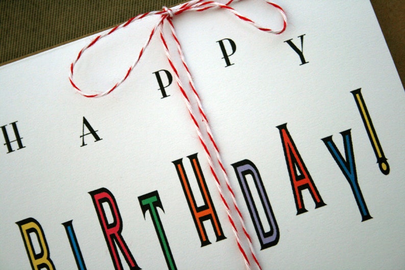 Happy Birthday Card/Envelope Set Etsy