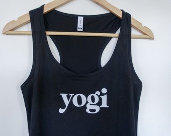 Yogi Singlet Femme Cut in Black