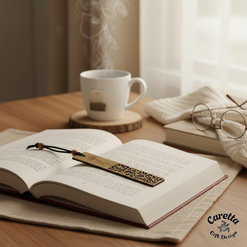 personalised woodeen bookmark