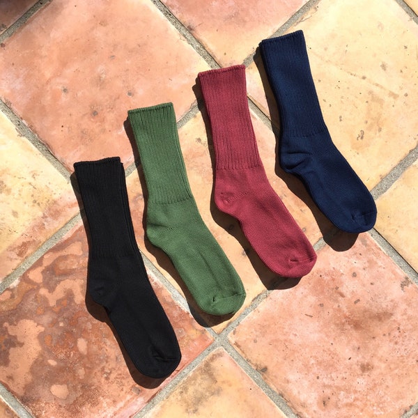 Organic Cotton Crew Socks (1 - pair )
