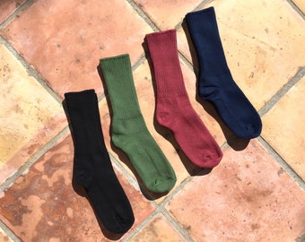 Organic Cotton Crew Socks (1 - pair )