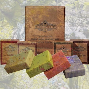 set of 4 natural soaps