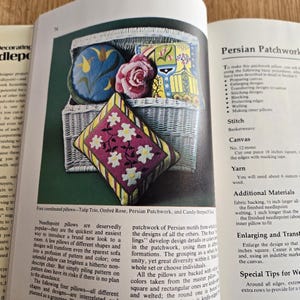 Vintage Needlepoint Book – Decorating With Needlepoint – Better Homes & Gardens Craft Book – 1970s Needlework image 4