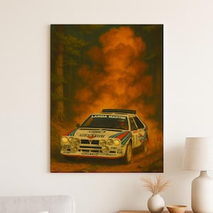 Group B Rally Print | Lancia Delta S4 Canvas | Lancia Delta S4 Print