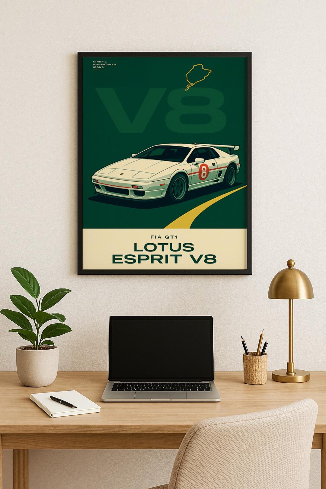 Classic Lotus Esprit Print | Retro Auto Print | Iconic Lotus