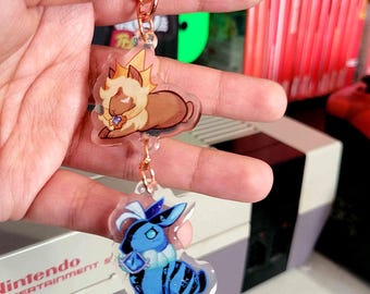 Shadownilla Bunnies Linked Acrylic Keychain