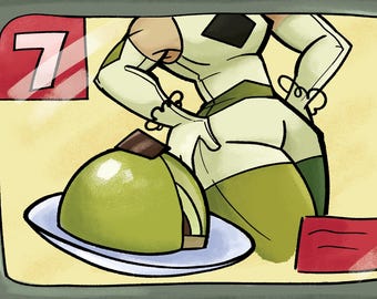Green Tea Mousse Cookie Clarence Fast Food Meme Print