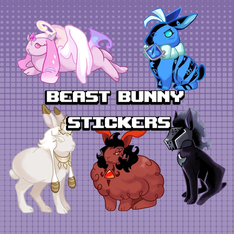 Cookie Run Kingdom Beast Bunny Rabbit Stickers - Etsy