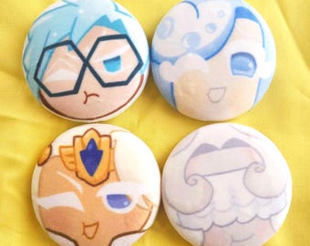 Premonition of Doom Cookies Squishy 2.25 in. Plush Button Pins