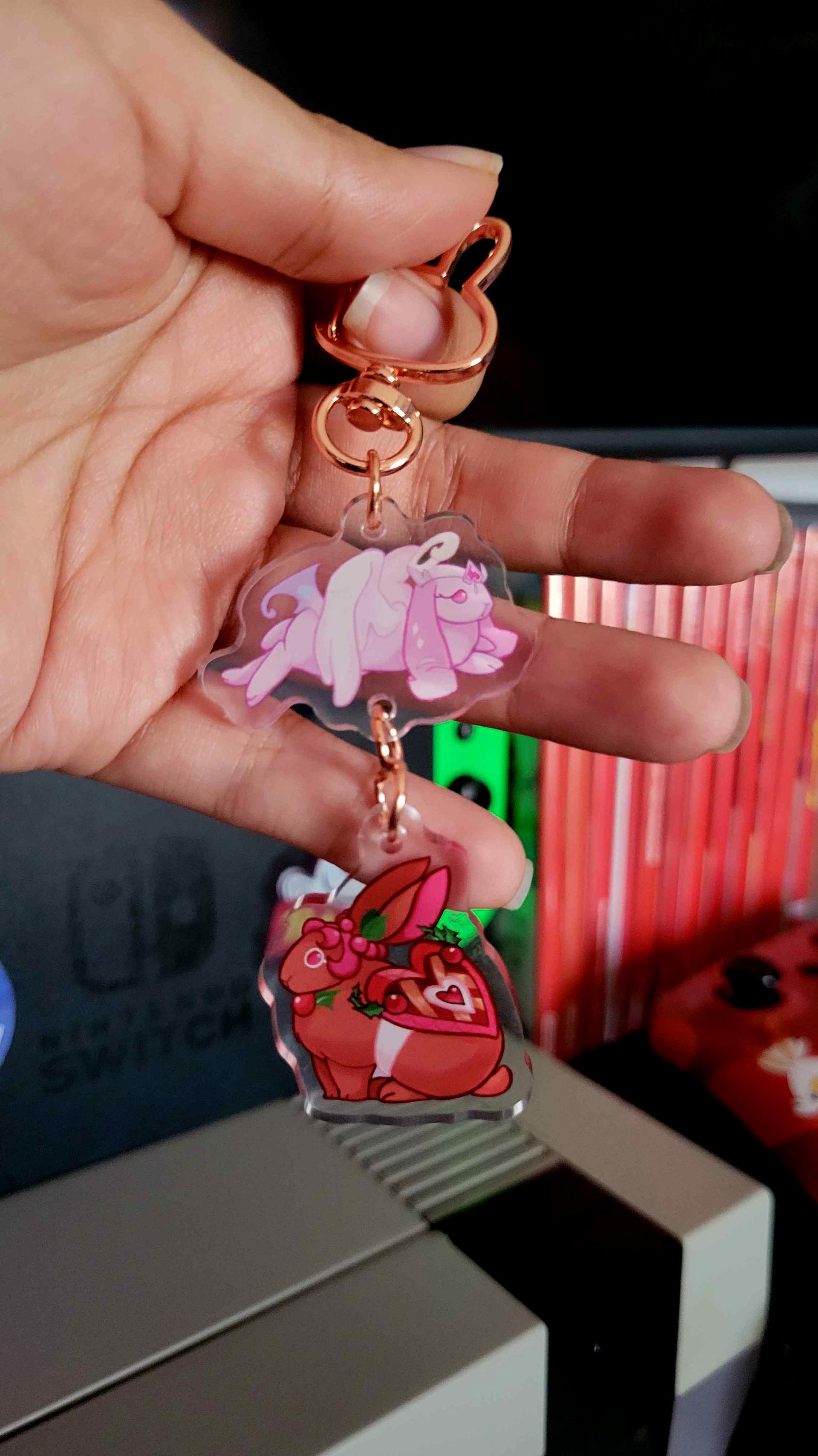 Cookie Run Kingdom Hollysugar Bunnies Linked Acrylic Keychain - Etsy