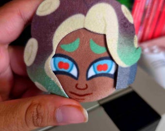 Marina Splatoon Squishy Plush 3D Button Pin