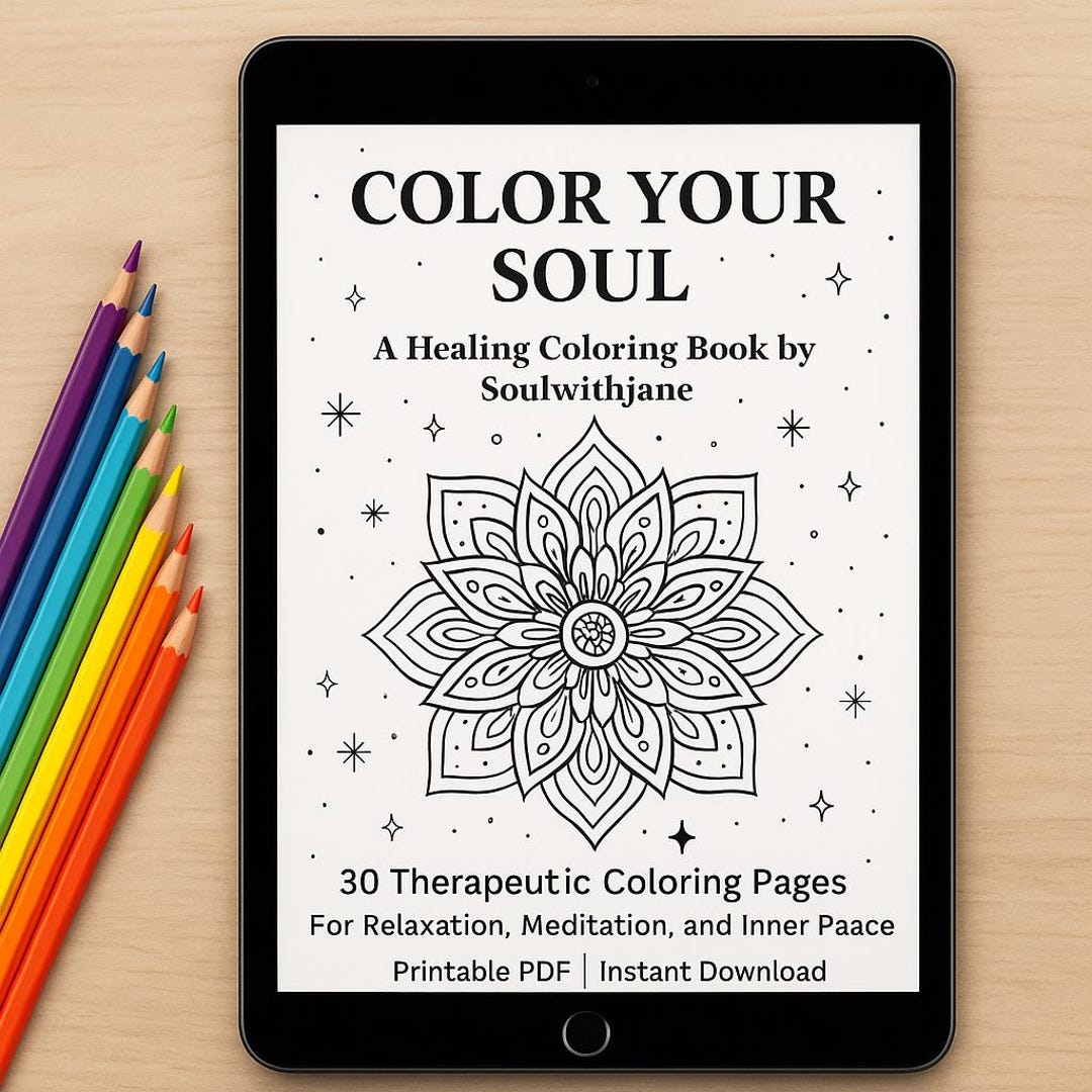Color Your Soul A Mindfulness Coloring Book for Adults Selfcare