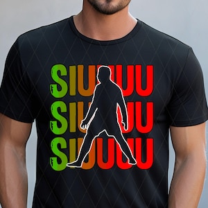 Ronaldo Siuuuu PNG SVG - Digital Download, Football PNG Download, Cristiano Ronaldo CR7 , Football Shirt png, T-shirt Sublimation 06