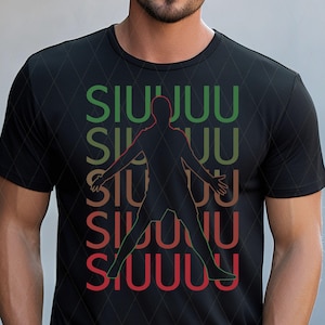 Ronaldo Siuuuu PNG SVG - Digital Download, Football PNG Download, Cristiano Ronaldo CR7 , Football Shirt png, T-shirt Sublimation 04