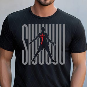 Ronaldo Siuuuu PNG SVG - Digital Download, Football PNG Download, Cristiano Ronaldo CR7 , Football Shirt png, T-shirt Sublimation 02