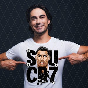 Ronaldo Siuuuu PNG SVG - Digital Download, Football PNG Download, Cristiano Ronaldo CR7 , Football Shirt png, T-shirt Sublimation 08