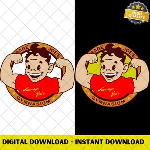 Average Joes Gymnasium Logo Dodgeball PNG Digital Download