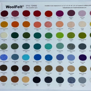 10 Sheets 12 x 12 in. Wool Blend Felt Squares Your Choice of Colors image 5