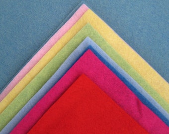 1-8 Sheets 18 x 18 in. - Wool Blend Felt Squares - Your Choice of Colors