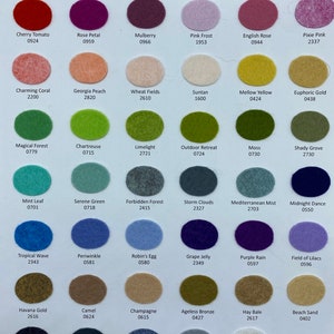 10 Sheets 12 x 12 in. Wool Blend Felt Squares Your Choice of Colors image 3